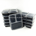 Wholesale High Quality 3 Compartment Food Plastic Meal Prep Container